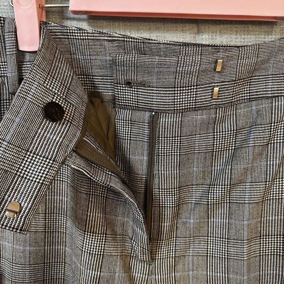 Brooks Brothers Caroline Fit Glen Plaid Check Dress Pants Work Trousers Size 16 - Picture 3 of 10
